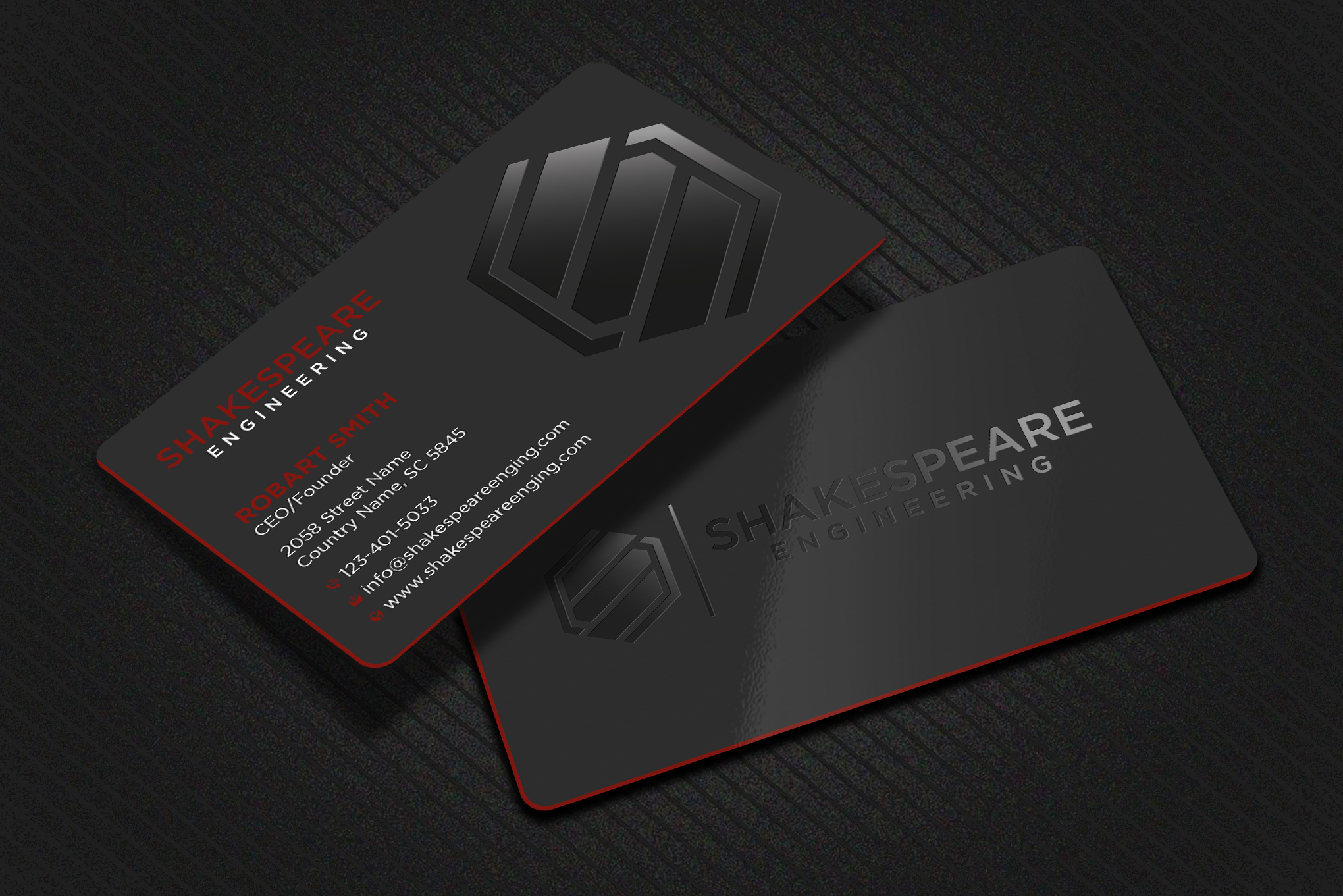 Business Card Design by Uttom 2 for Shakespeare Engineering | Design #32103919