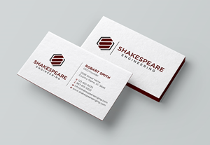 Business Card Design by Uttom 2 for Shakespeare Engineering | Design: #32103973