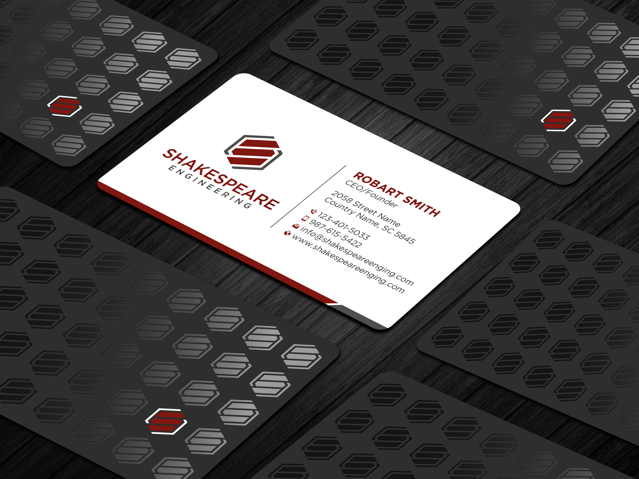 Business Card Design by Uttom 2 for Shakespeare Engineering | Design #32104178
