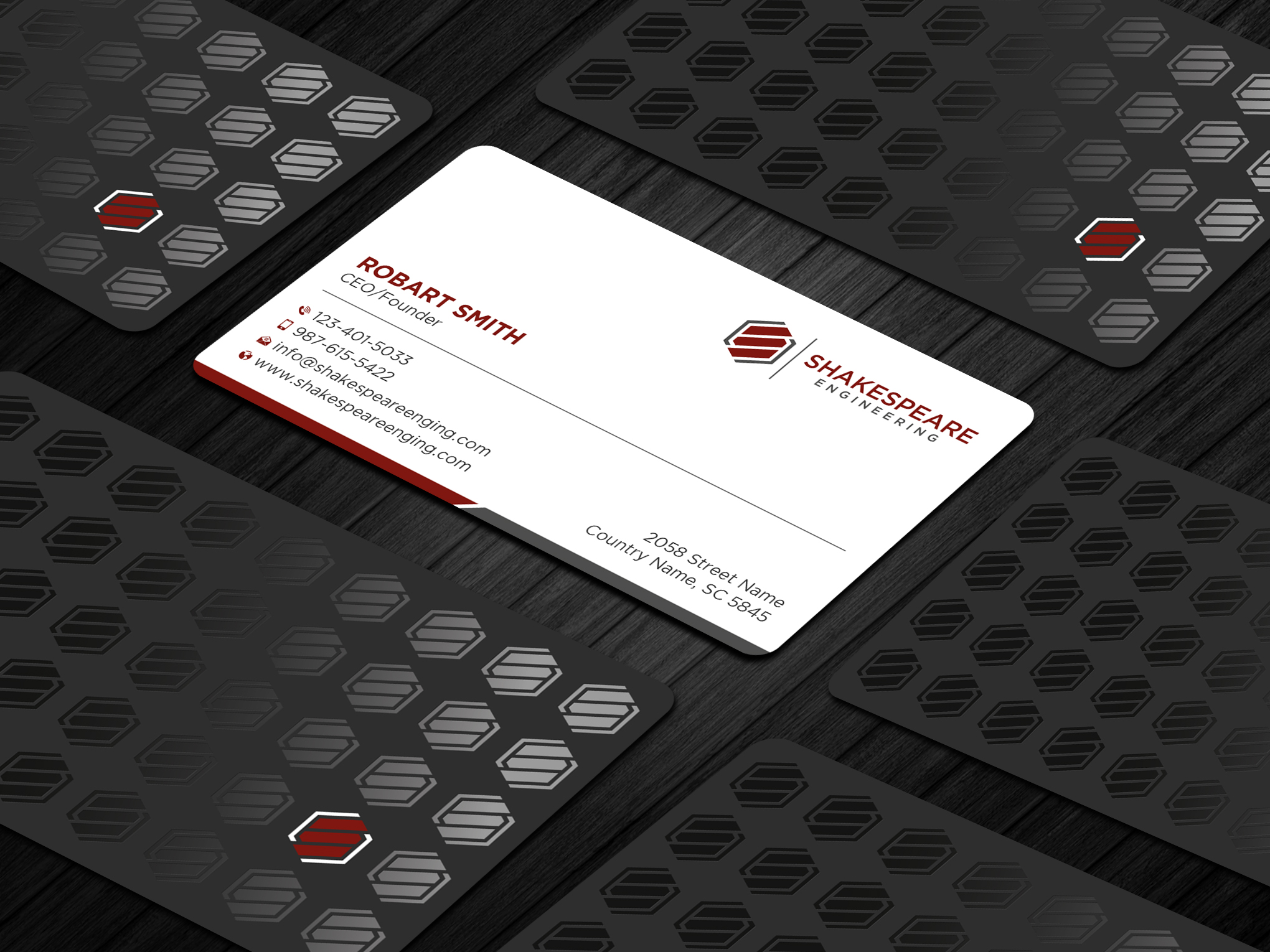 Business Card Design by Uttom 2 for Shakespeare Engineering | Design #32104180