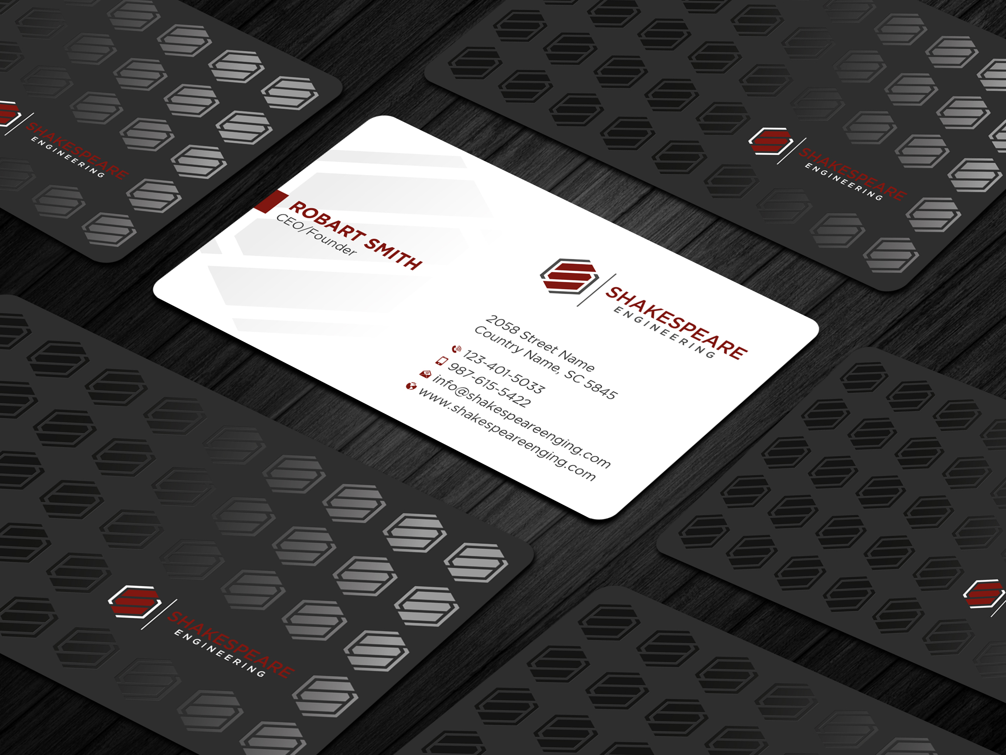 Business Card Design by Uttom 2 for Shakespeare Engineering | Design #32104195