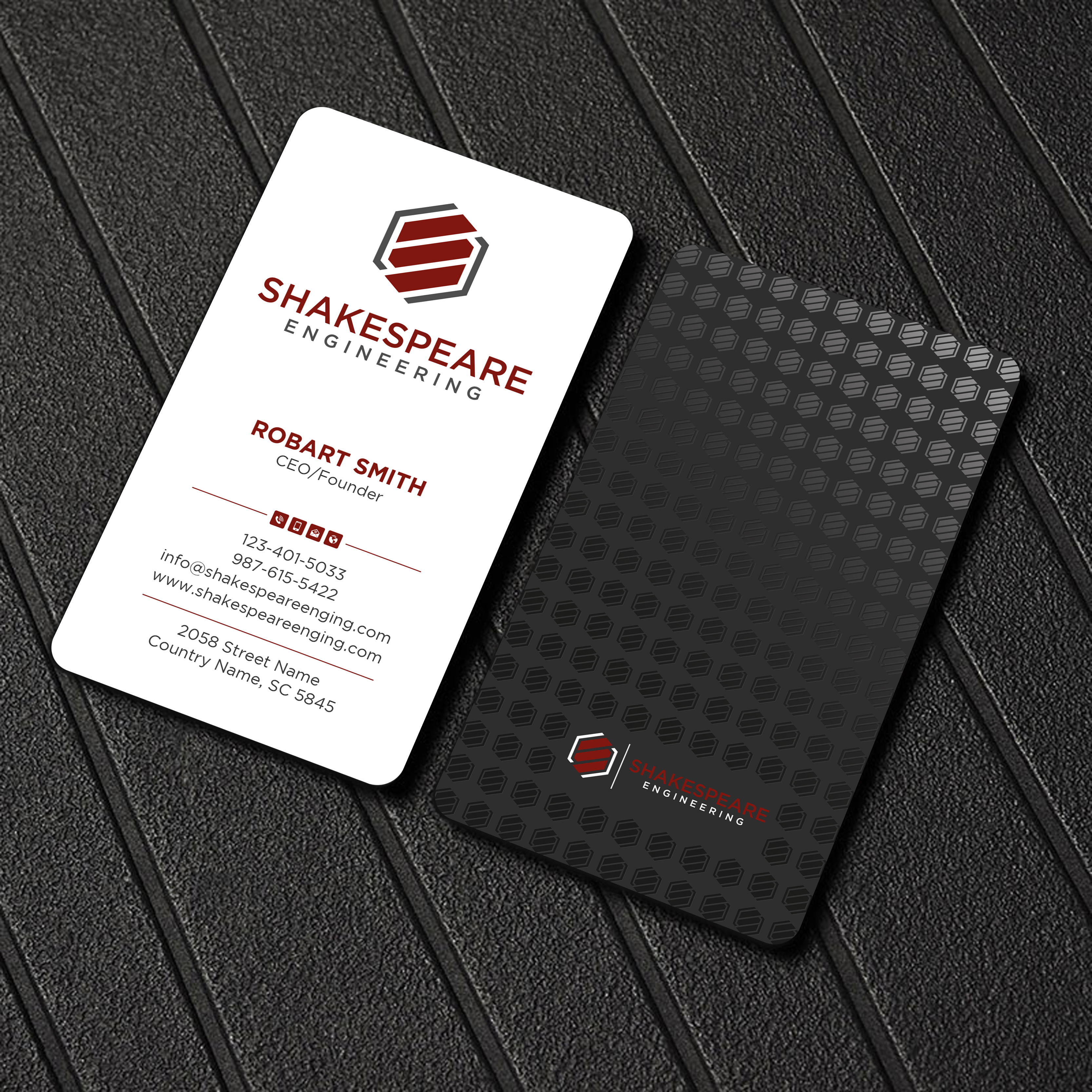 Design de Carte de Visite par Uttom 2 pour Shakespeare Engineering | Design #32104197