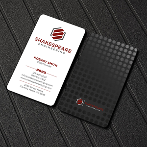 Business Card Design by Uttom 2 for Shakespeare Engineering | Design: #32104197