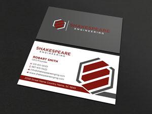 Business Card Design by Uttom 2 for Shakespeare Engineering | Design: #32110915