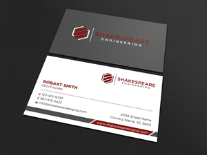 Business Card Design by Uttom 2 for Shakespeare Engineering | Design: #32110916