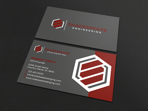Diseño de Tarjeta de Presentación por Uttom 2 para Shakespeare Engineering | Diseño: #32110922