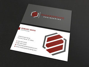 Diseño de Tarjeta de Presentación por Uttom 2 para Shakespeare Engineering | Diseño: #32110925