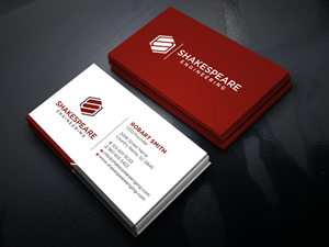 Diseño de Tarjeta de Presentación por Uttom 2 para Shakespeare Engineering | Diseño: #32110928
