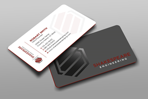 Design de Carte de Visite par Uttom 2 pour Shakespeare Engineering | Design : #32110995