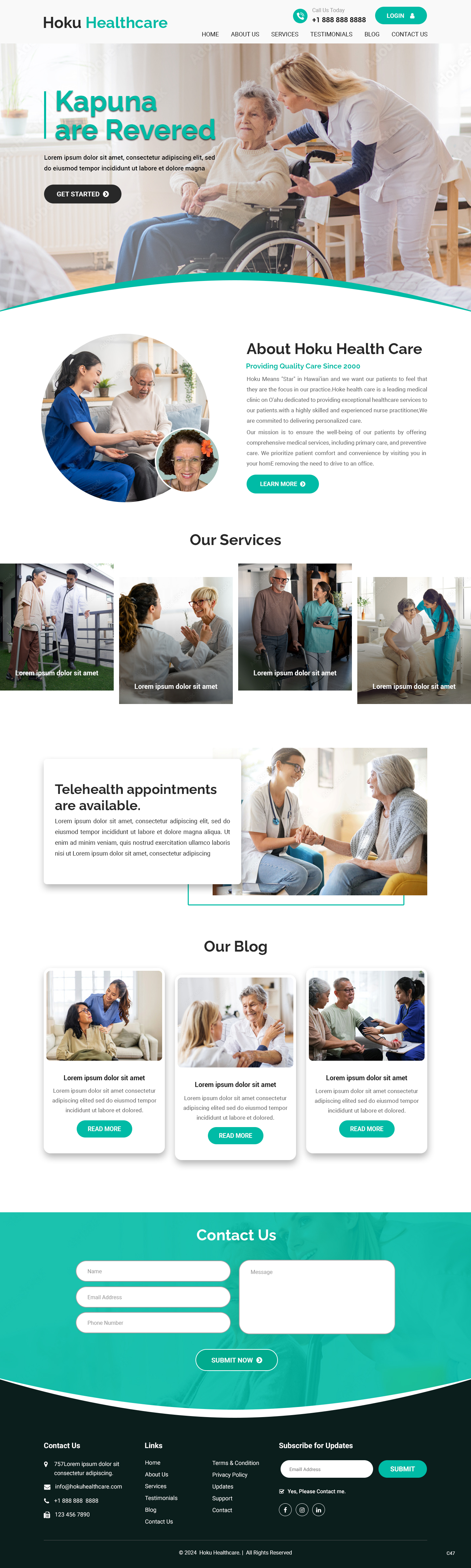 Web-Design von pb für Hoku Heath Care | Design #32151162