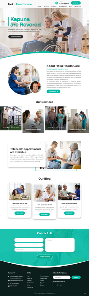 Web-Design von pb für Hoku Heath Care | Design #32151162