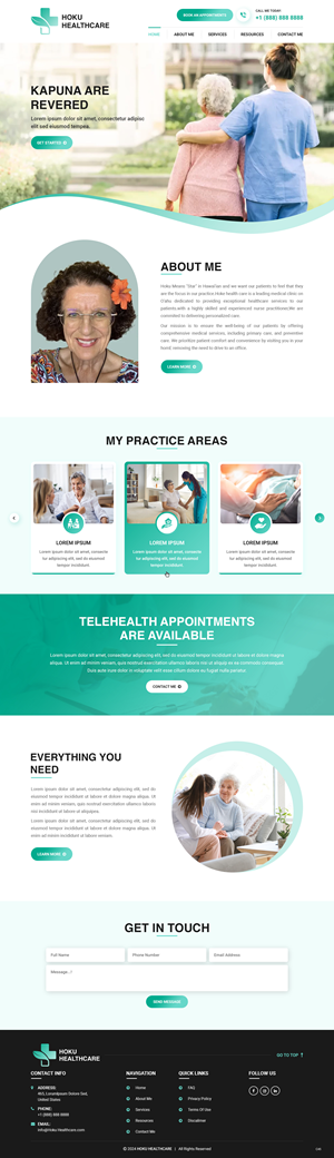 Web-Design von pb für Hoku Heath Care | Design: #32151163