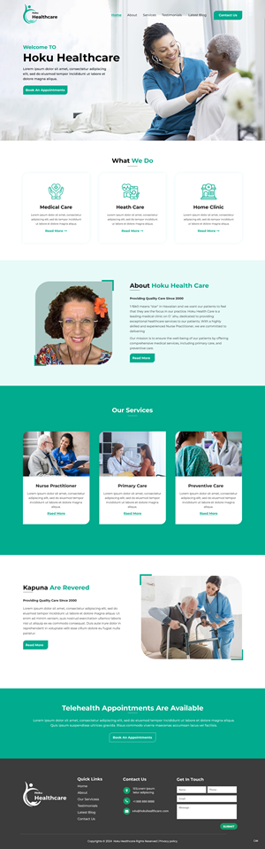 Web-Design von pb für Hoku Heath Care | Design: #32151166