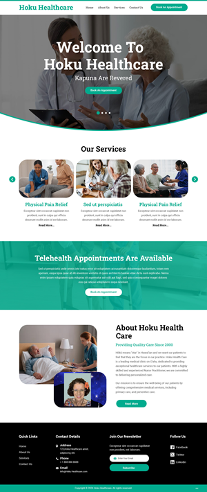 Web-Design von pb für Hoku Heath Care | Design: #32151172