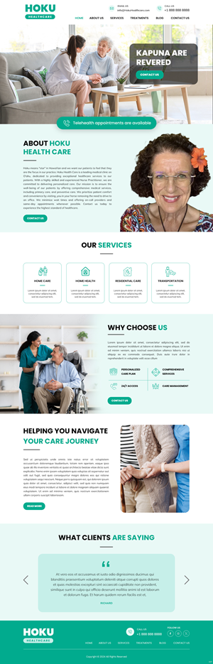 Web-Design von pb für Hoku Heath Care | Design: #32151182