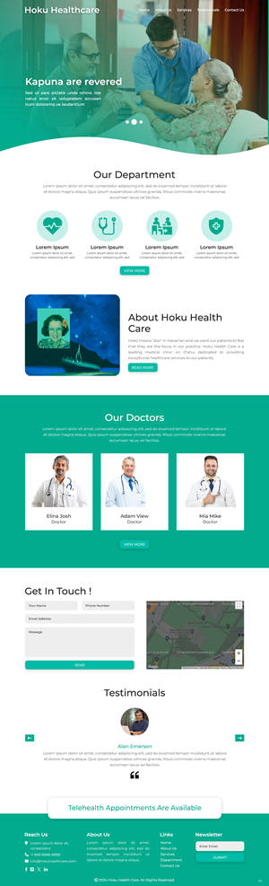 Web-Design von pb für Hoku Heath Care | Design: #32151184