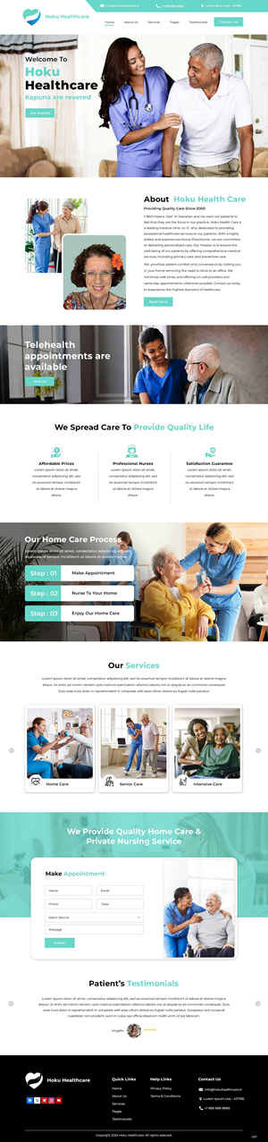 Web-Design von pb für Hoku Heath Care | Design: #32151186