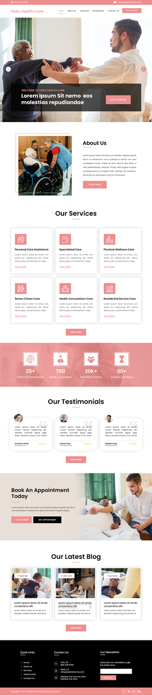 Web-Design von Creations Box 2015 für Hoku Heath Care | Design #32114812