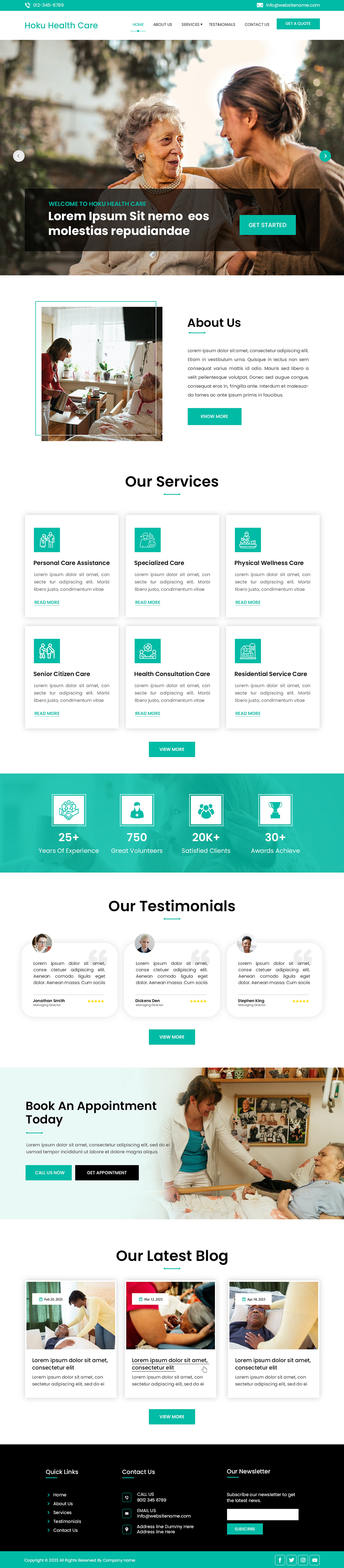 Web-Design von Creations Box 2015 für Hoku Heath Care | Design #32121914