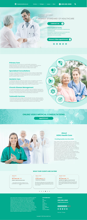 Web-Design von Detempo für Hoku Heath Care | Design: #32128468