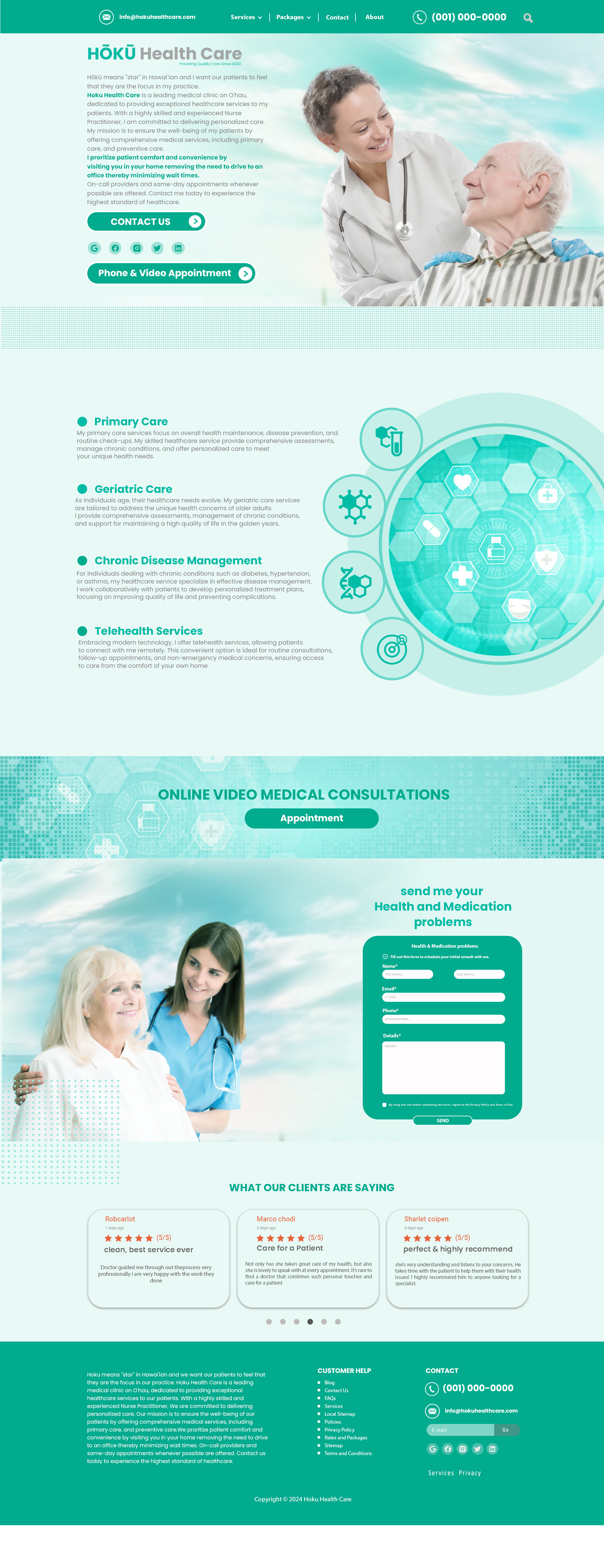 Web Design par Detempo pour Hoku Heath Care | Design #32132796