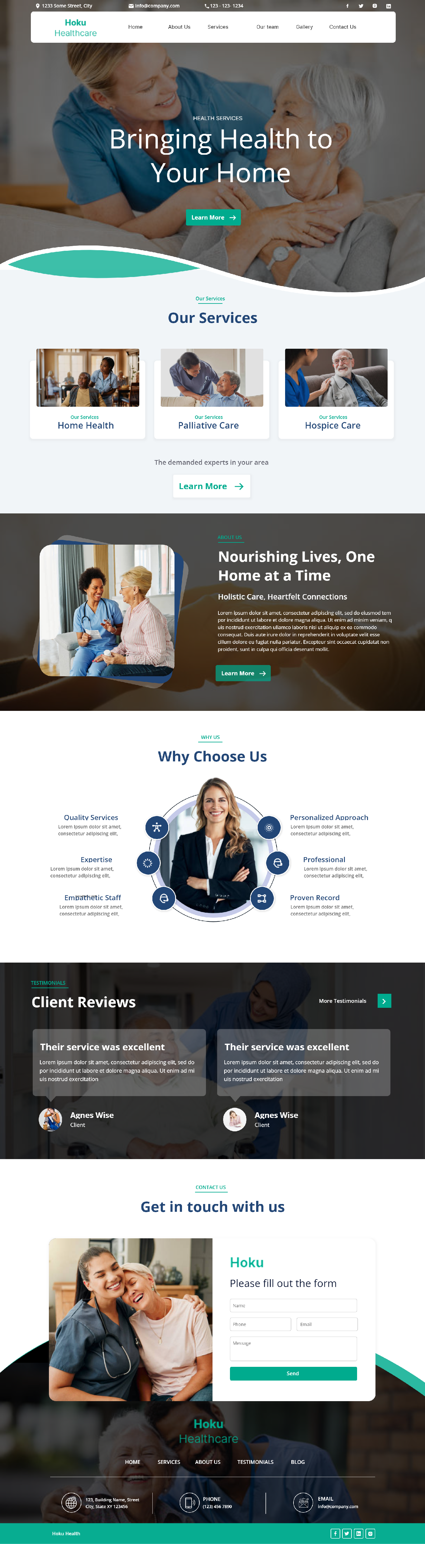 Web-Design von Andrew Asiimwe für Hoku Heath Care | Design #32135897