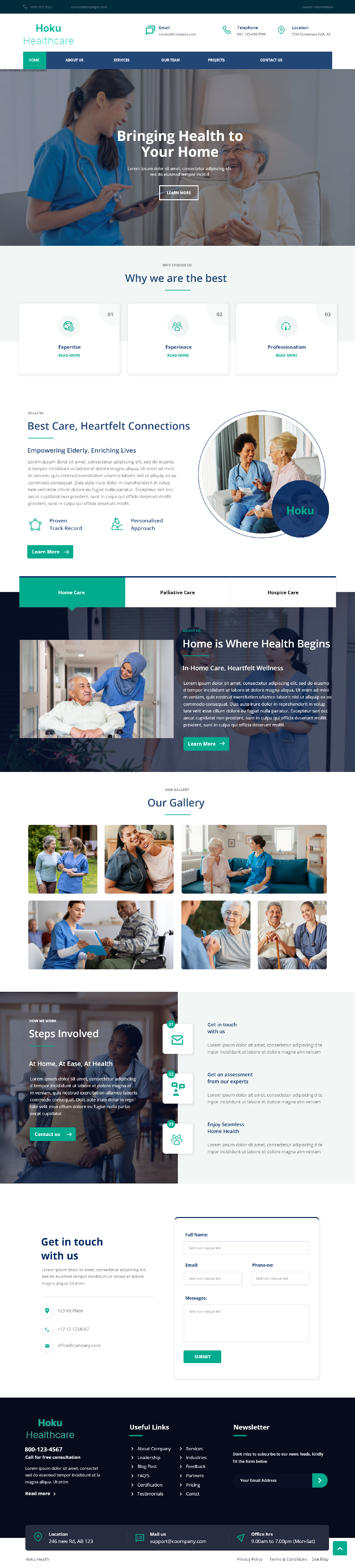 Web-Design von Andrew Asiimwe für Hoku Heath Care | Design #32135923