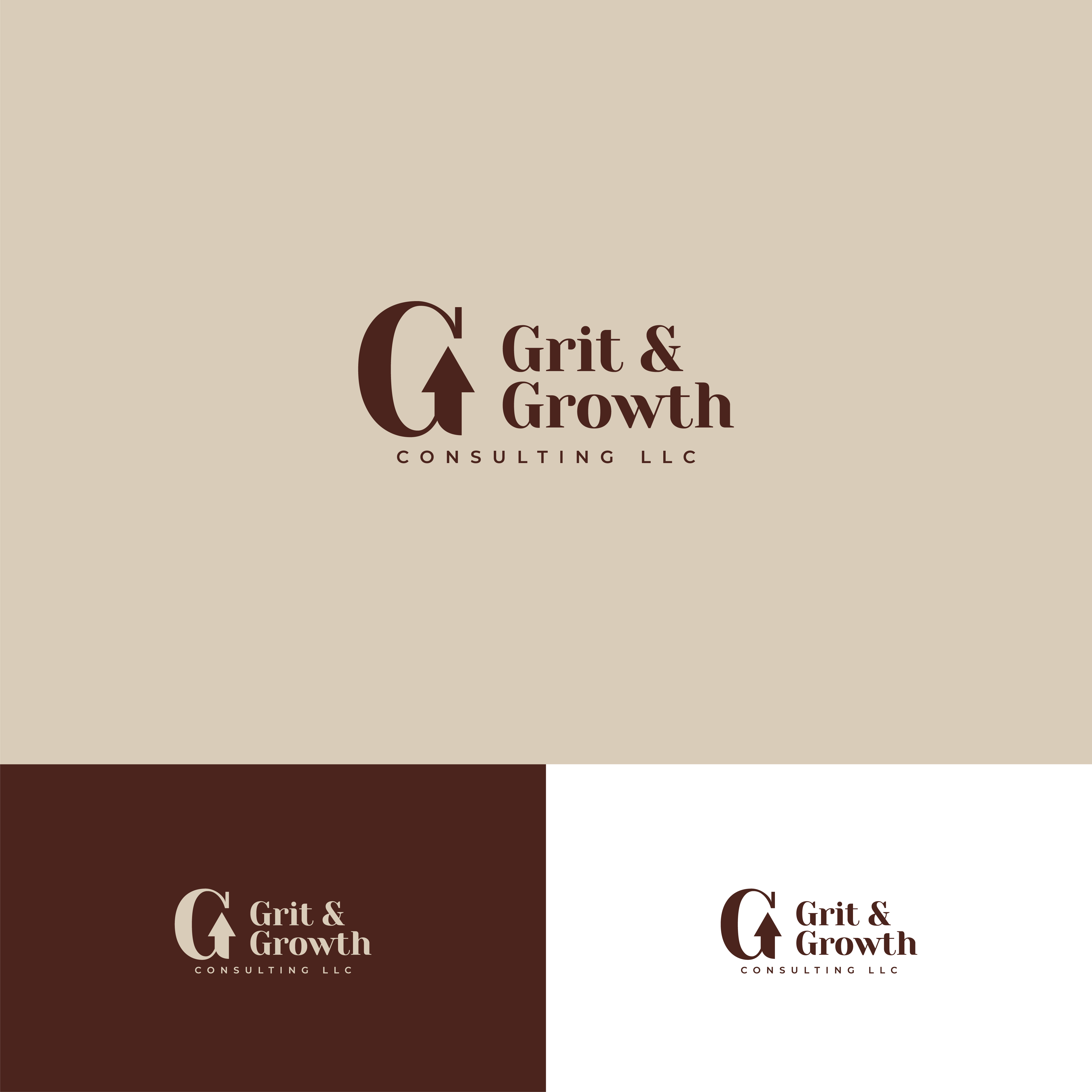 Logo Design by Badinusa Studio Design for Grit & Growth Consulting, LLC | Design #32153530
