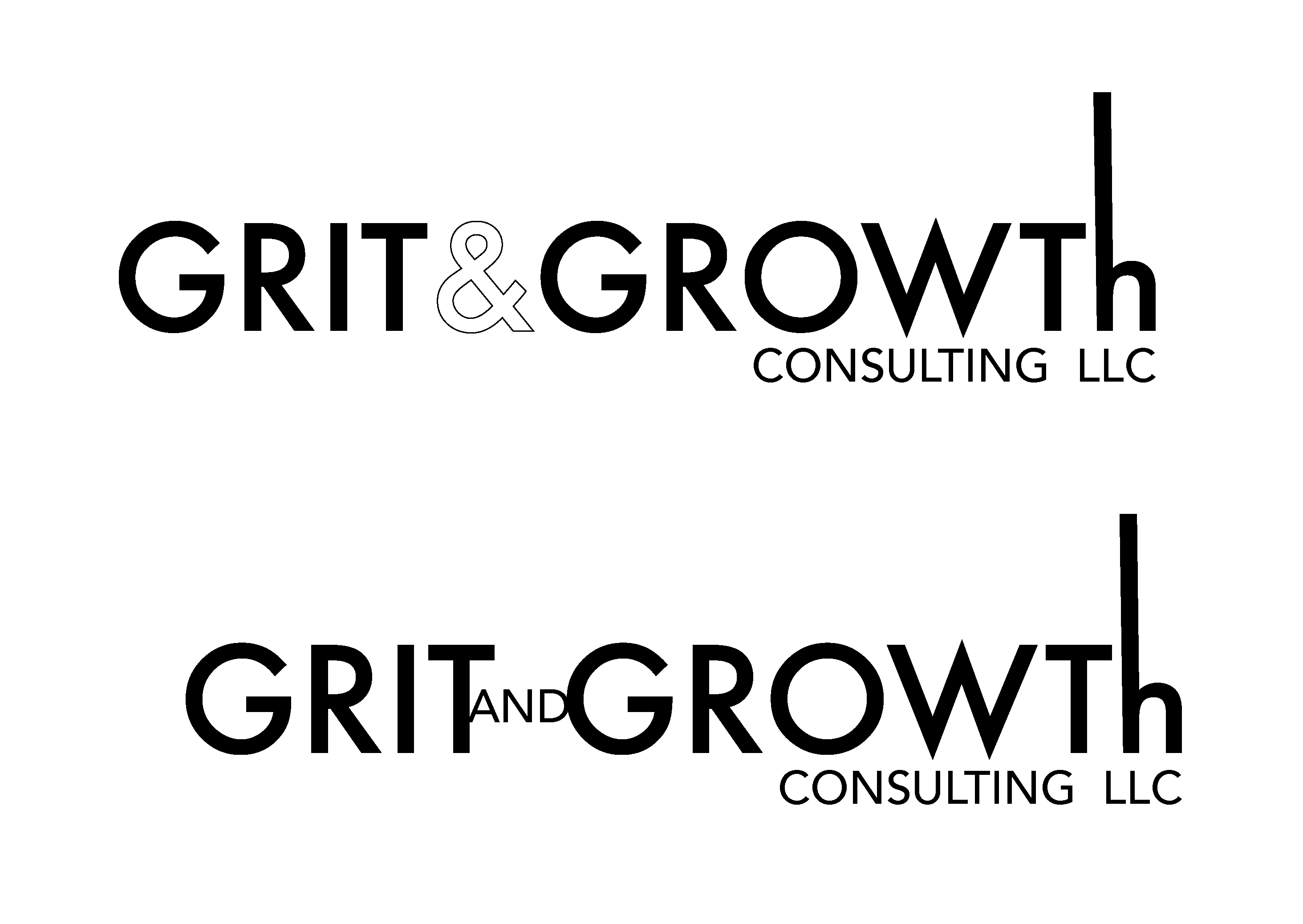 Logo Design by AFTER LUNCH DESIGNS for Grit & Growth Consulting, LLC | Design #32155815