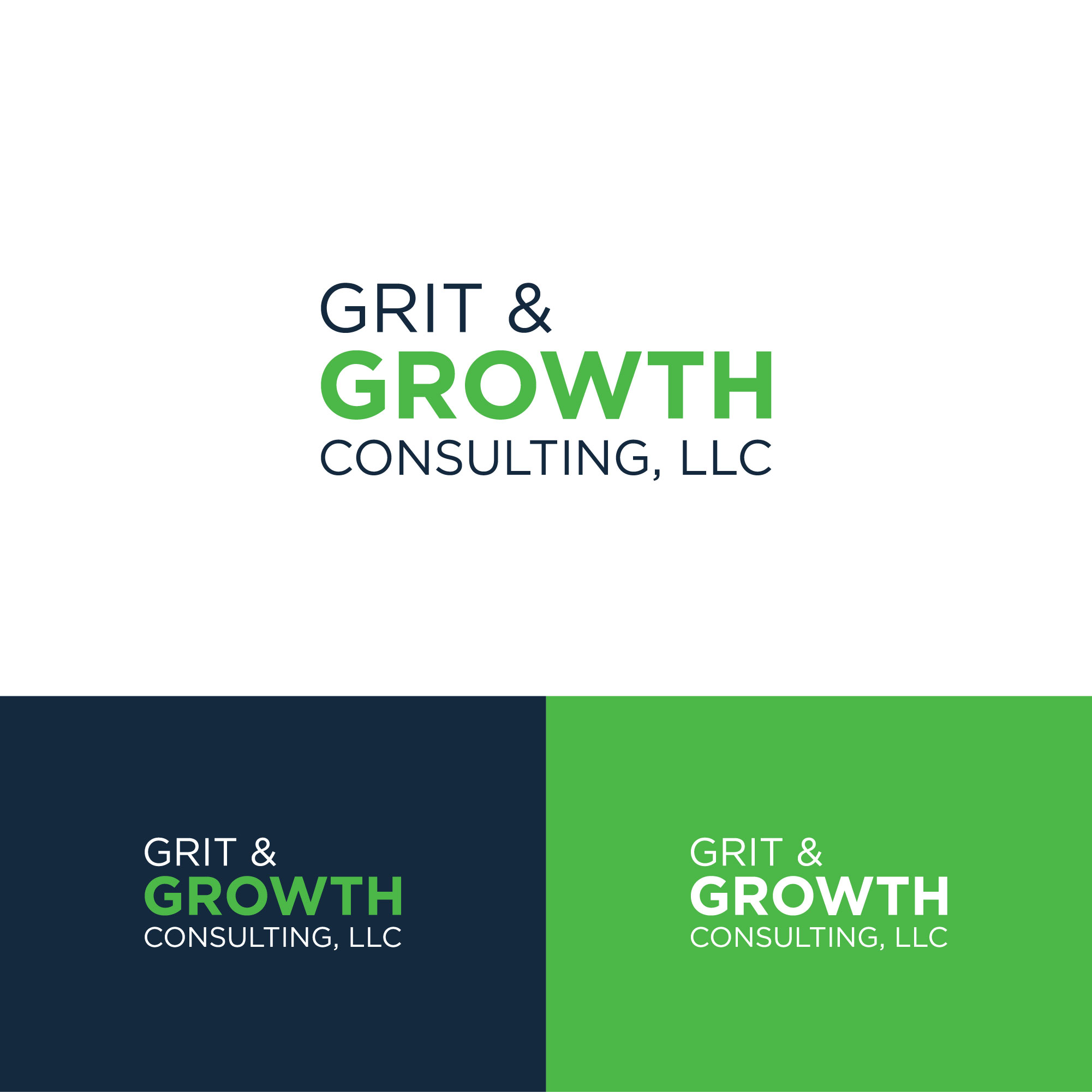 Logo Design by Bobdesigns for Grit & Growth Consulting, LLC | Design #32137966