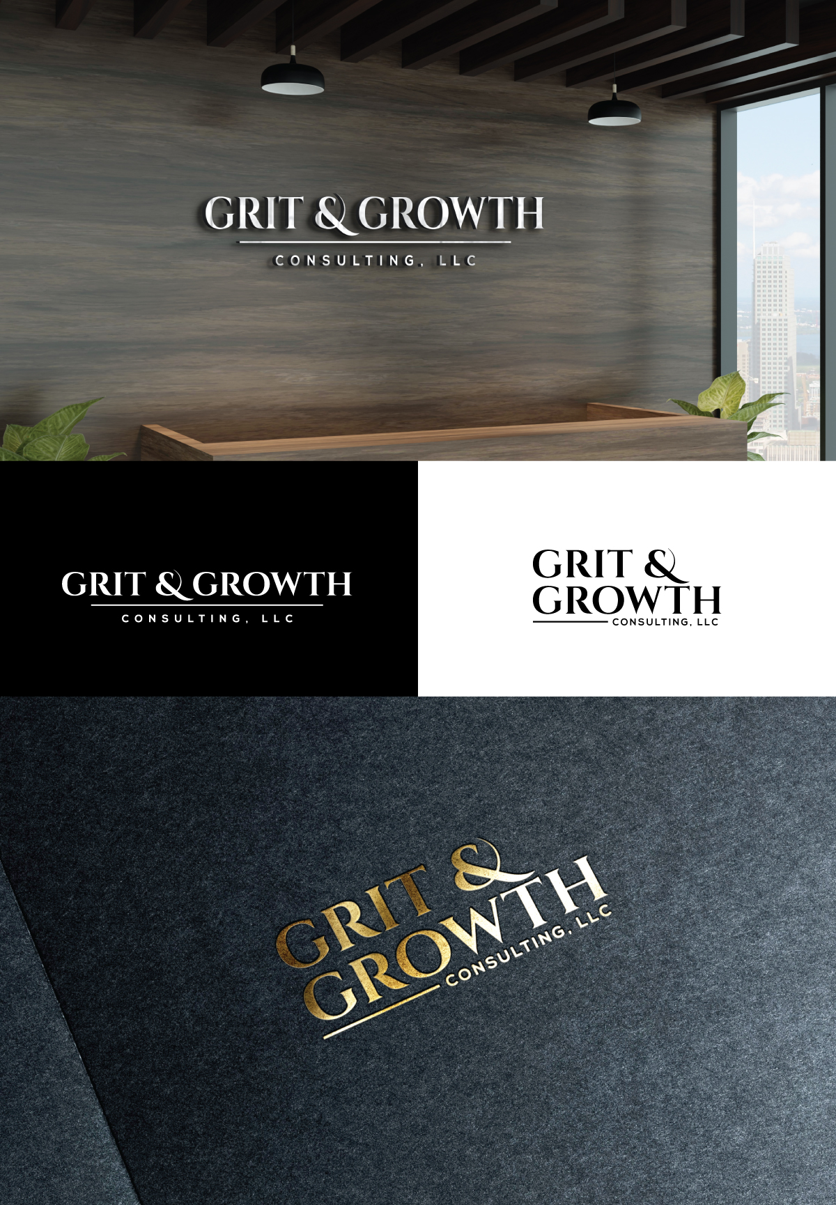 Logo Design by step forward 2 for Grit & Growth Consulting, LLC | Design #32113573