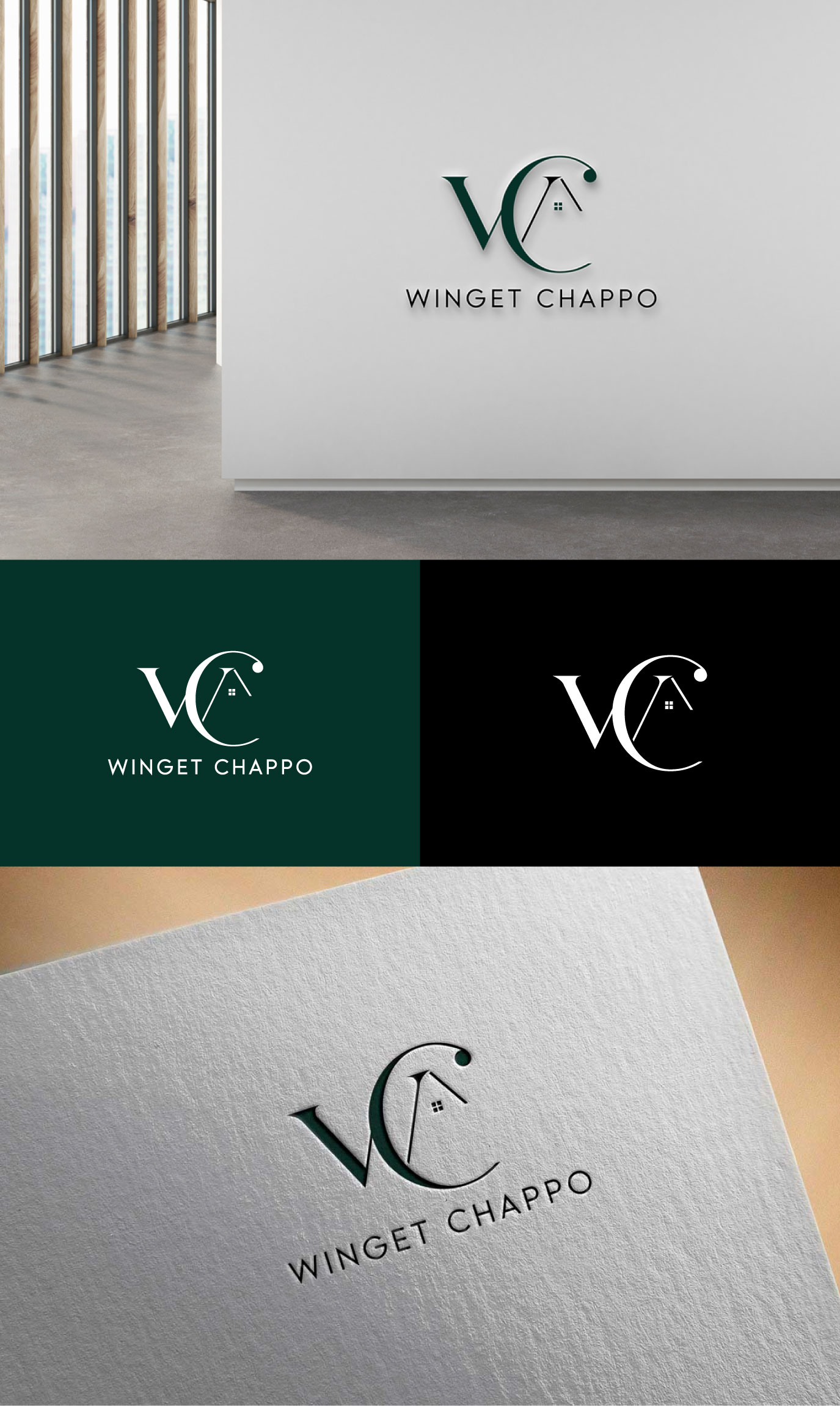 Logo Design by Ben Affleck for Winget Chappo Homes | Design #32109863