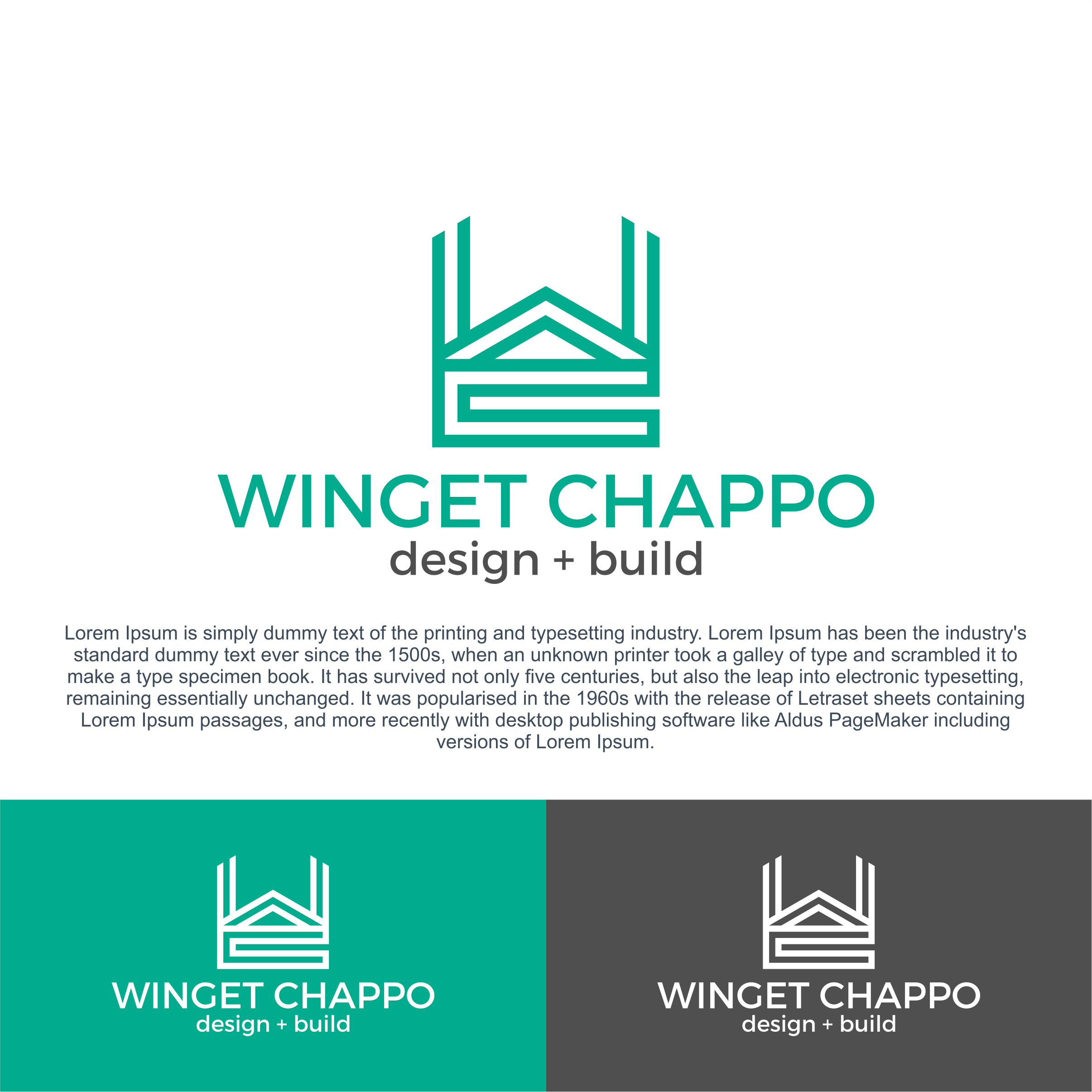Logo Design by diego costa for Winget Chappo Homes | Design #32112518