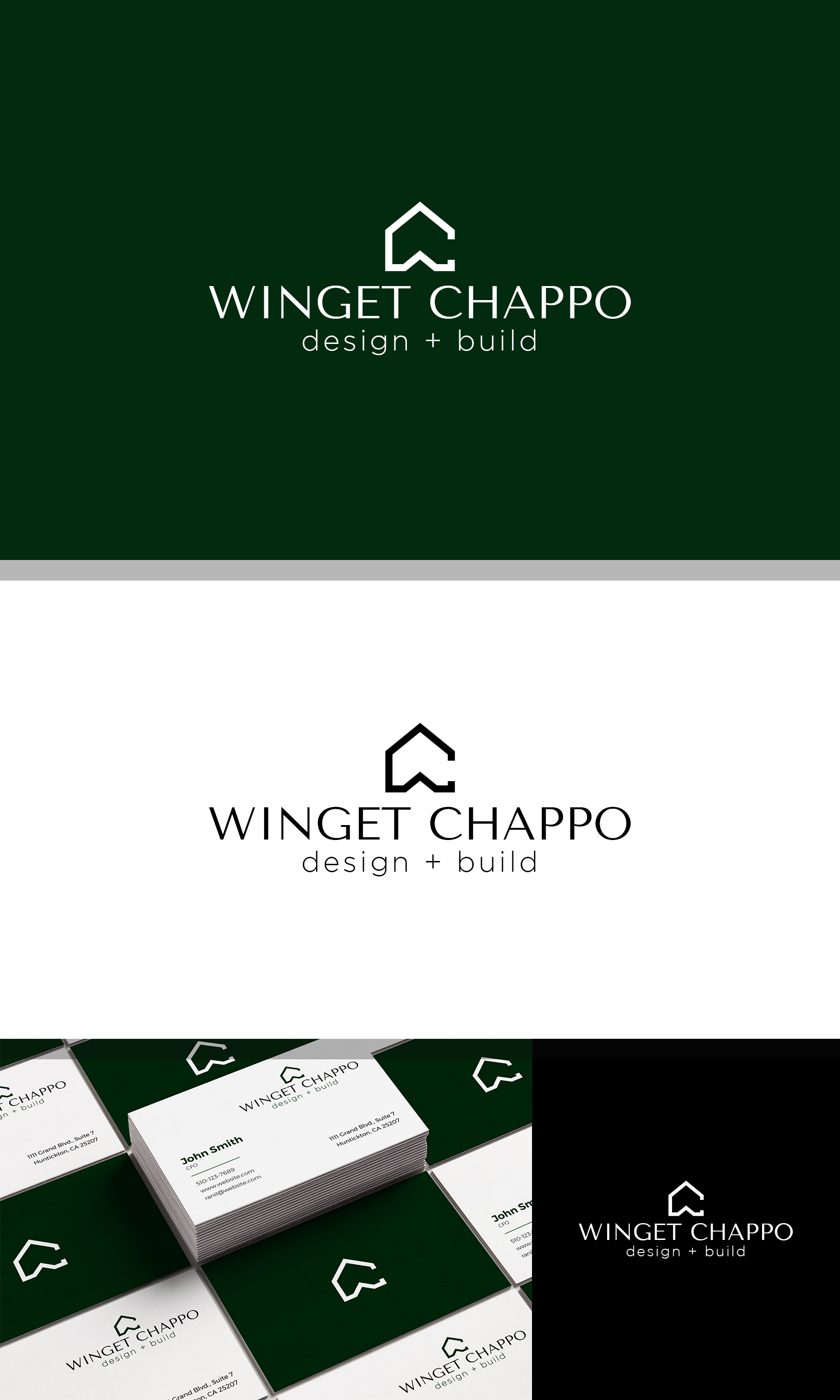 Logo Design by JohnM. for Winget Chappo Homes | Design #32132798