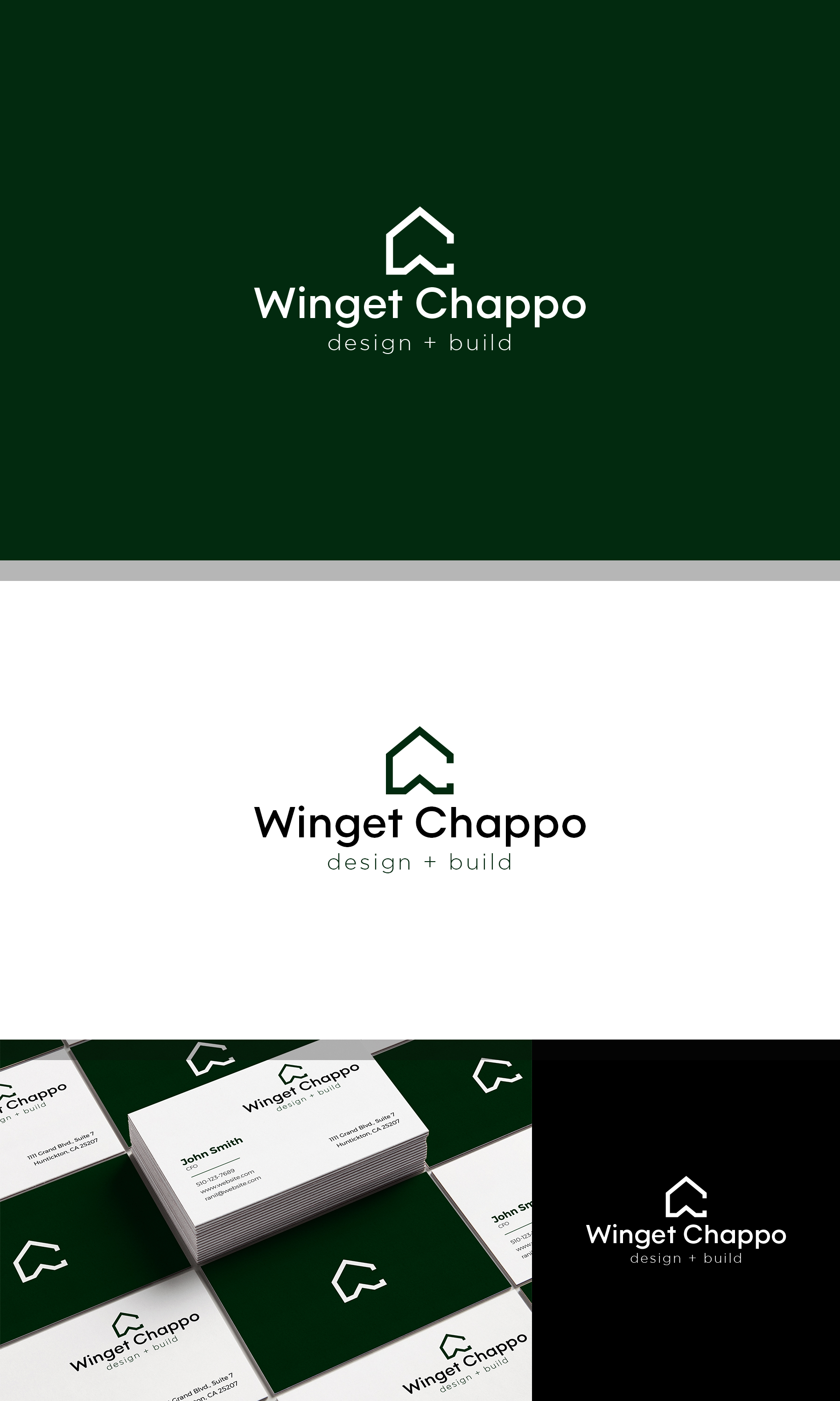 Logo Design by JohnM. for Winget Chappo Homes | Design #32132960