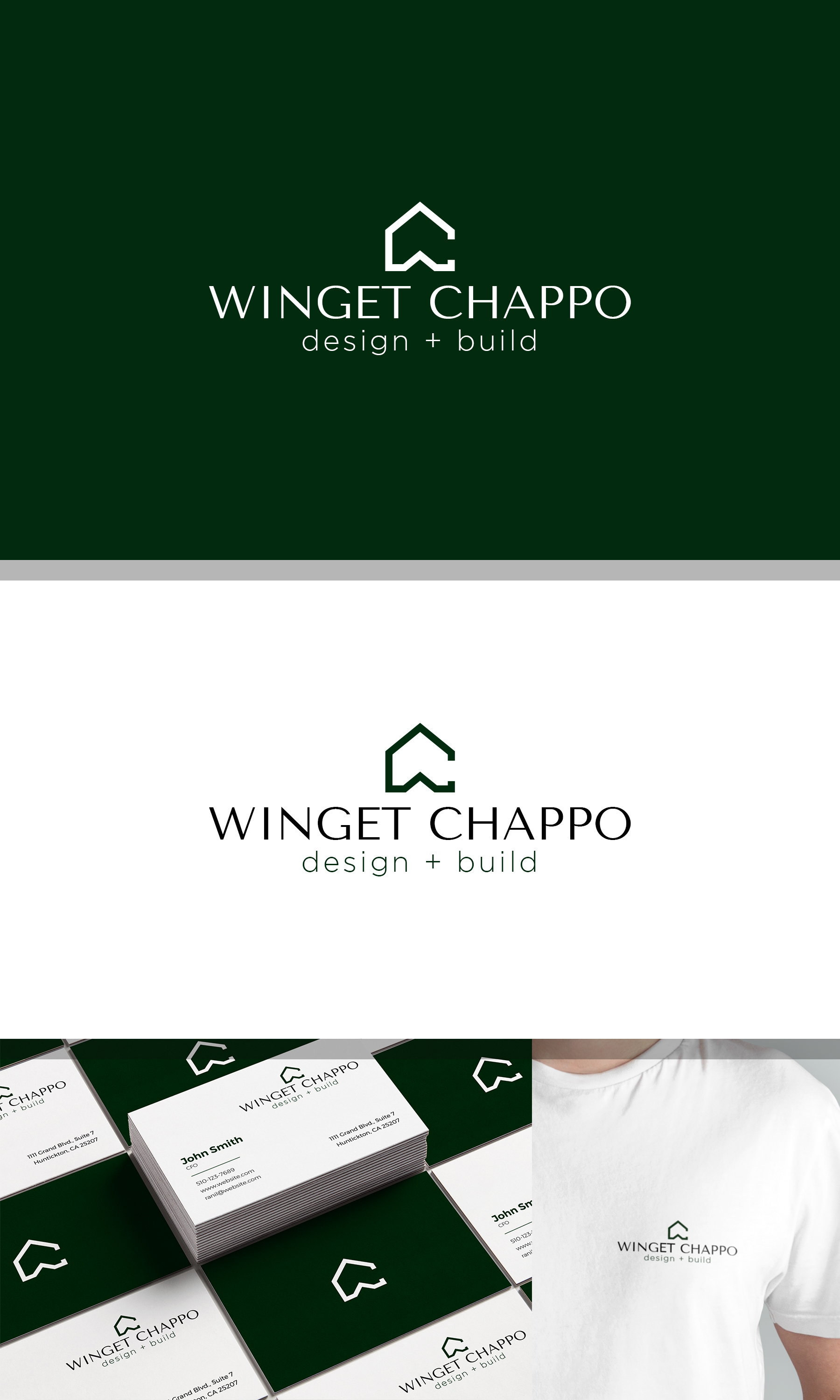 Logo Design by JohnM. for Winget Chappo Homes | Design #32139538