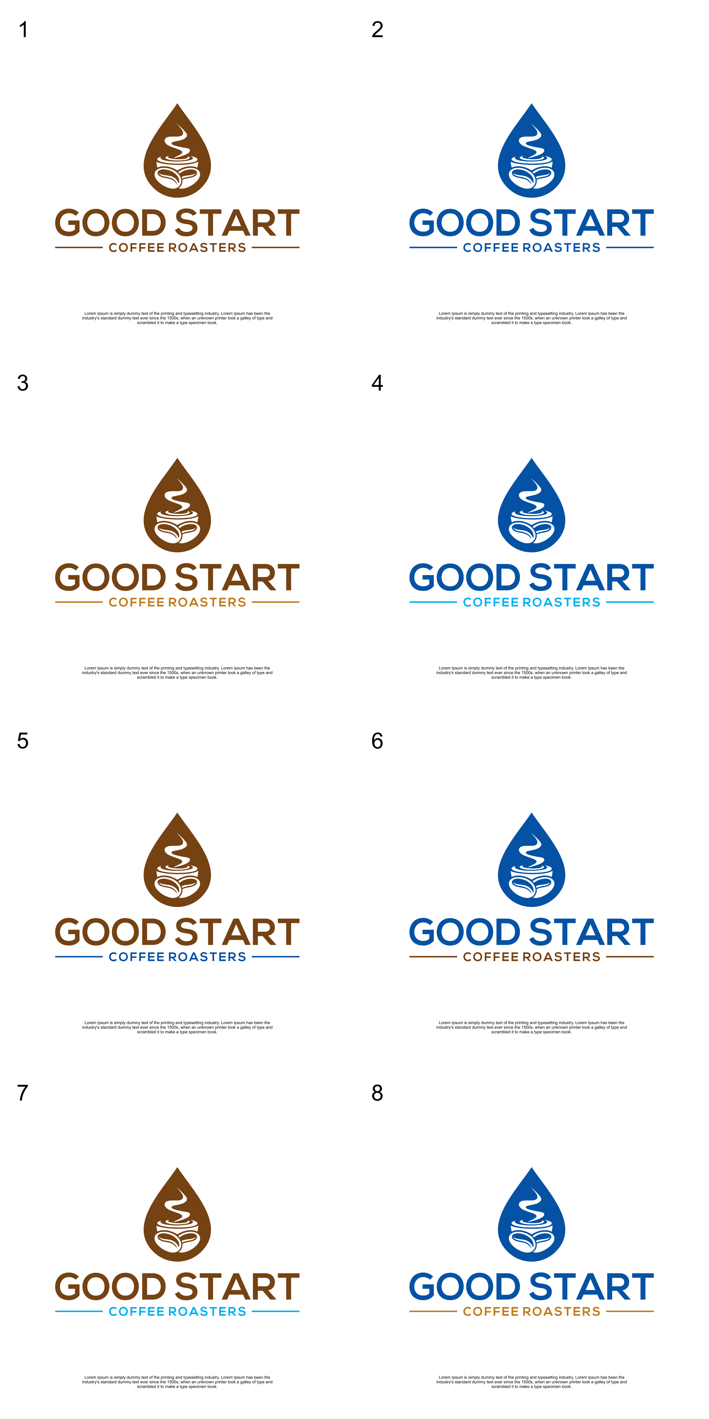 Elegant, Upmarket Logo Design for Good Start Coffee Roasters by Johan ...