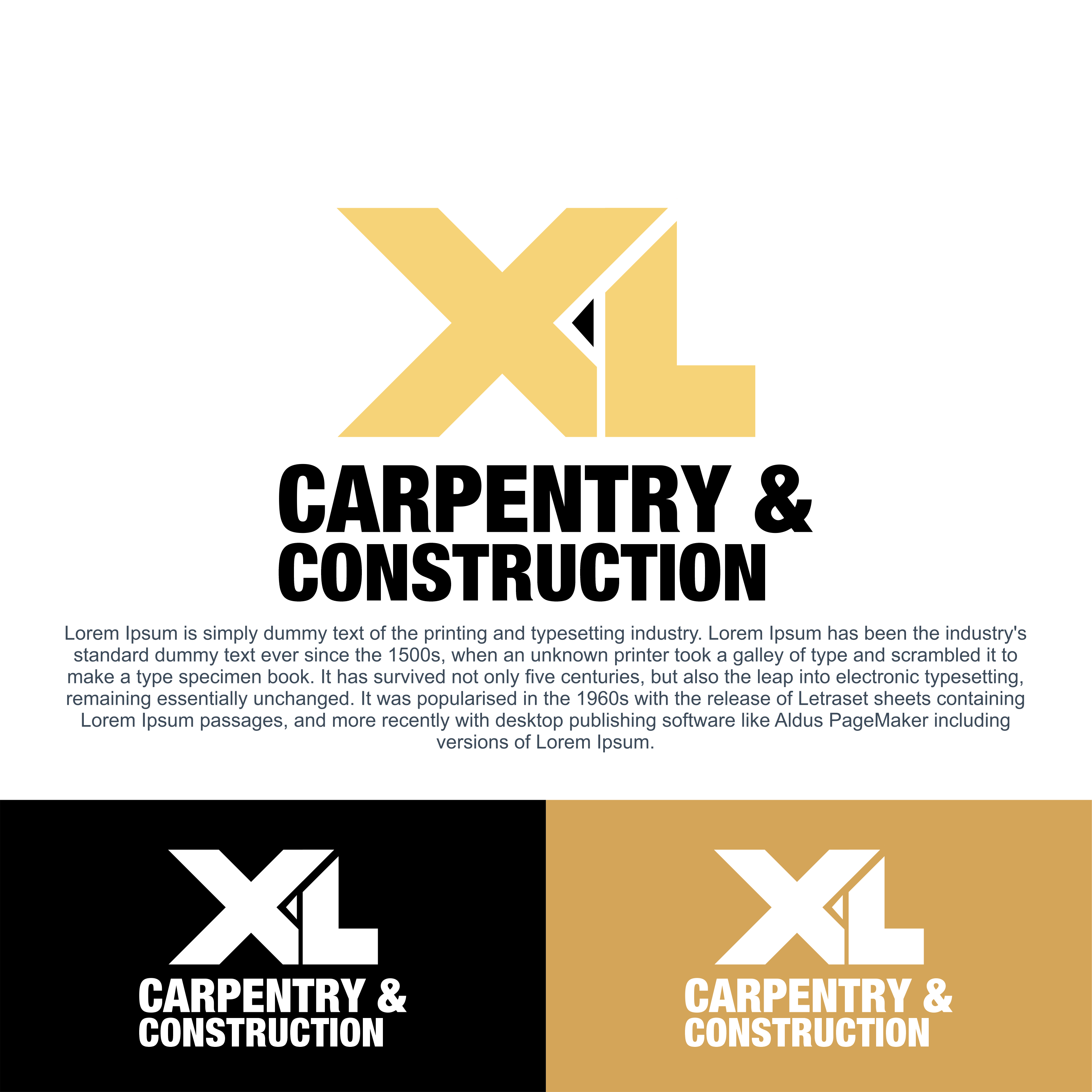 Logo Design by diego costa for XL Carpentry & Construction PTY LTD | Design #32113377
