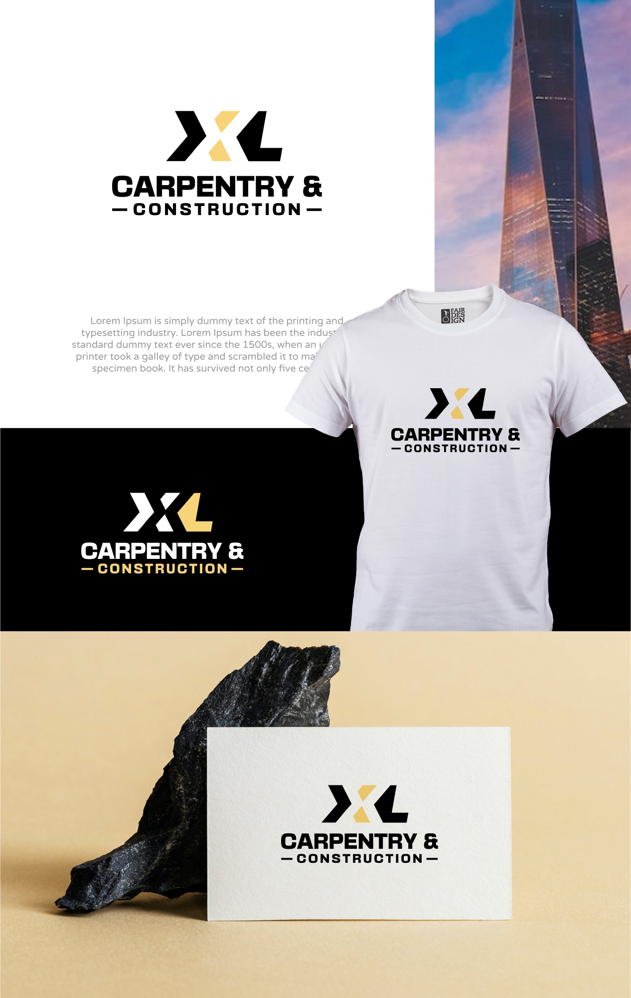 Logo Design by SigmaStudio for XL Carpentry & Construction PTY LTD | Design #32114134