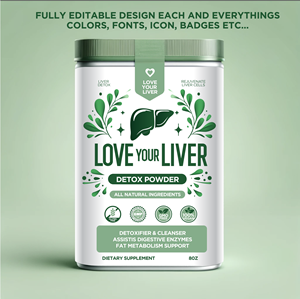 need label for liver detox drink. MIMIC MY EXACT LABEL ATTATCHED. EDITABLE FILE PLS