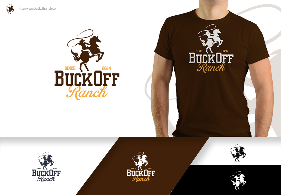 Logo Design for Buck Off Ranch by Anhlee | Design #32120305