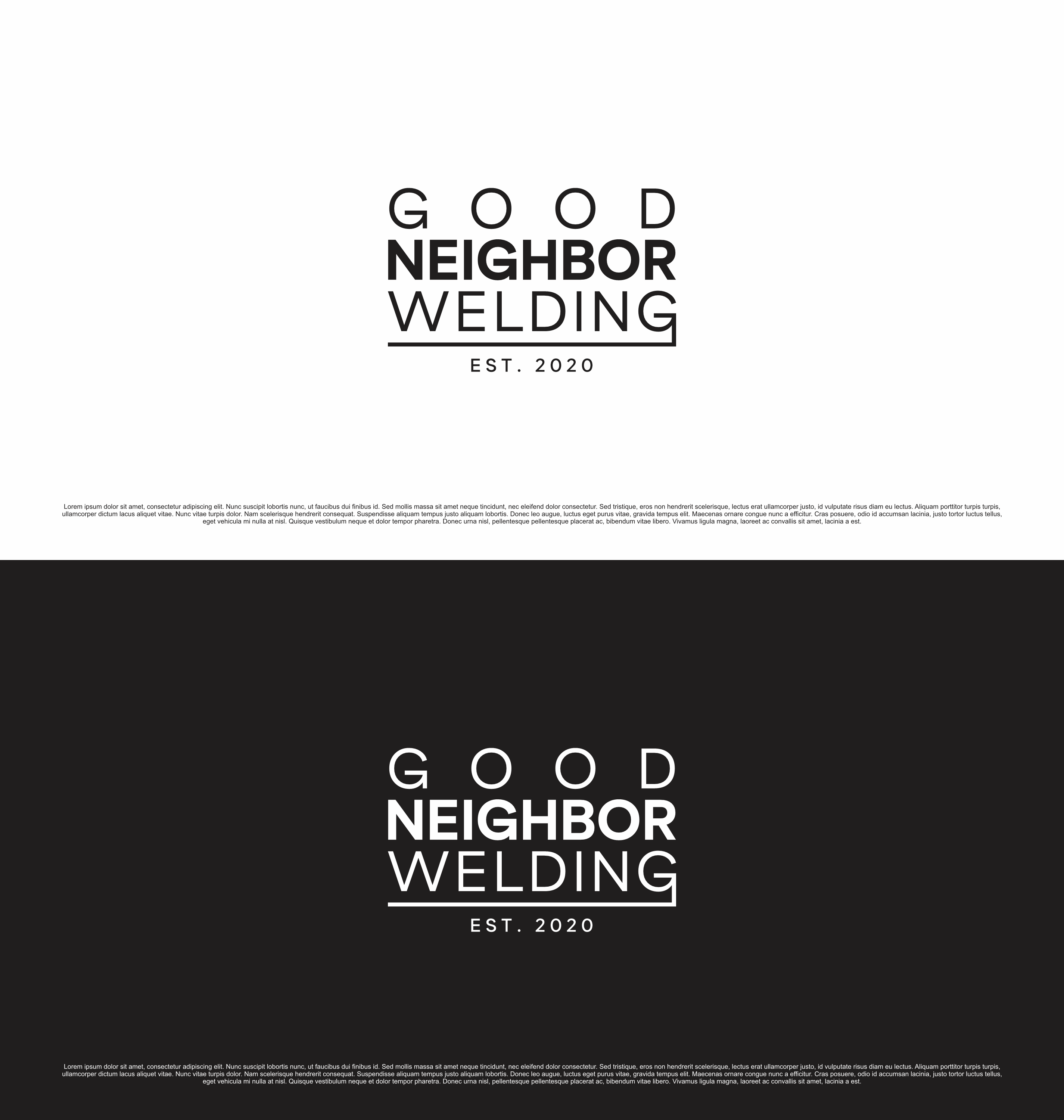 Logo Design by saesean for Good Neighbor Welding LLC | Design #32121383