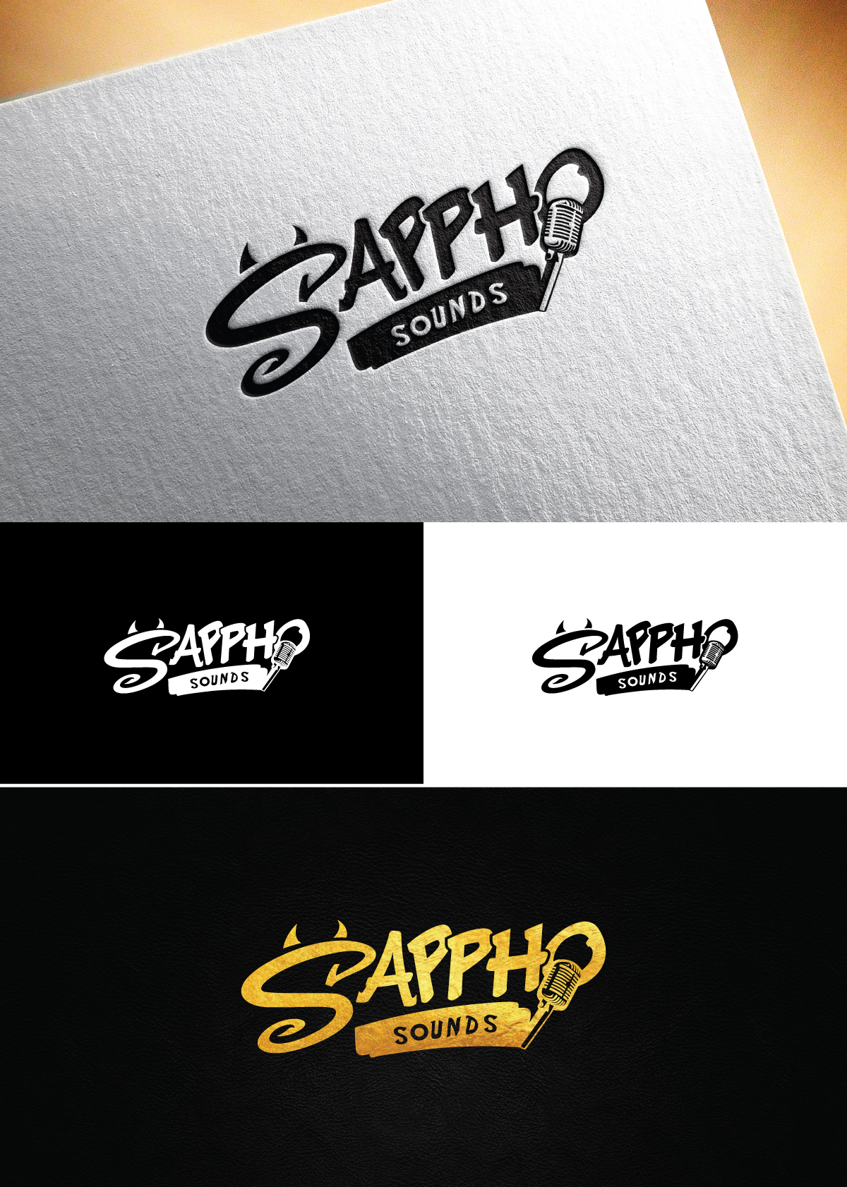 Logo Design by Logo Stock for Sappho Sounds | Design #32120083