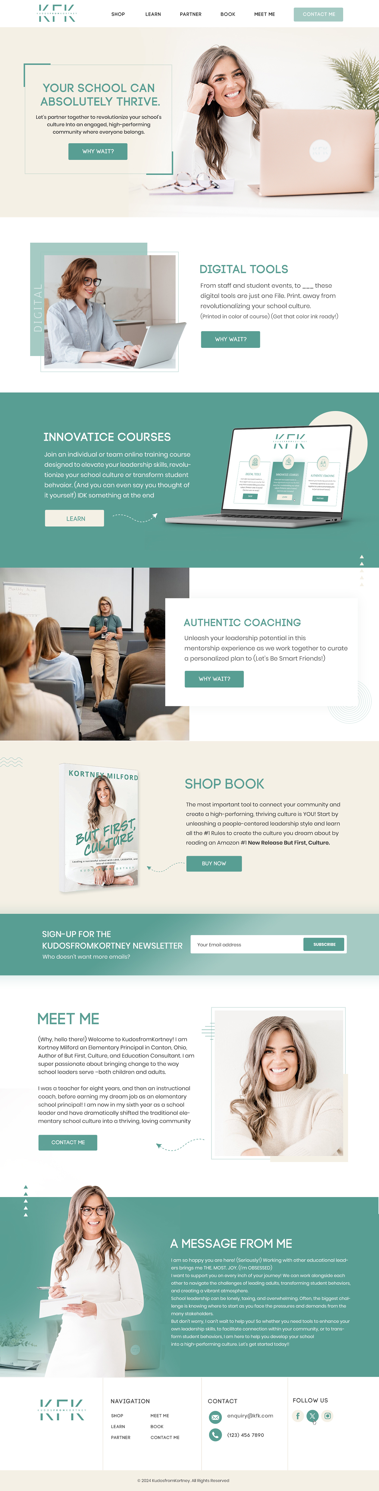 Web Design par Blue Sparrow pour KudosfromKortney  | Design #32131553