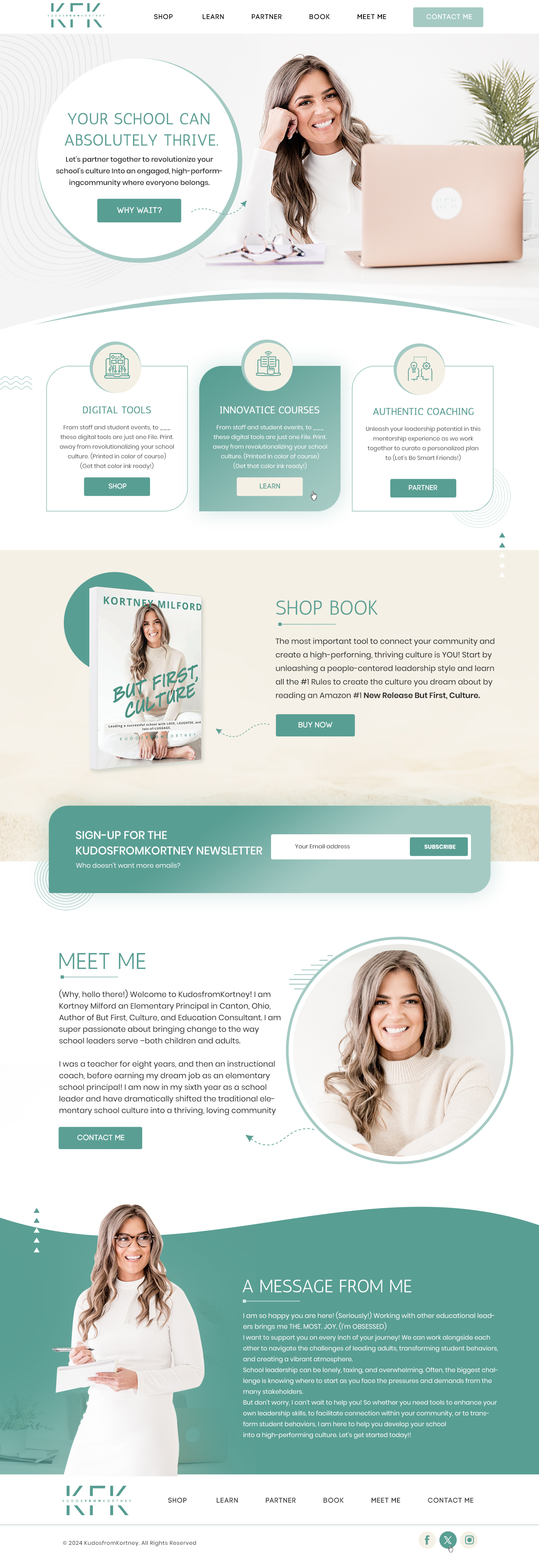 Web Design par Blue Sparrow pour KudosfromKortney  | Design #32137334