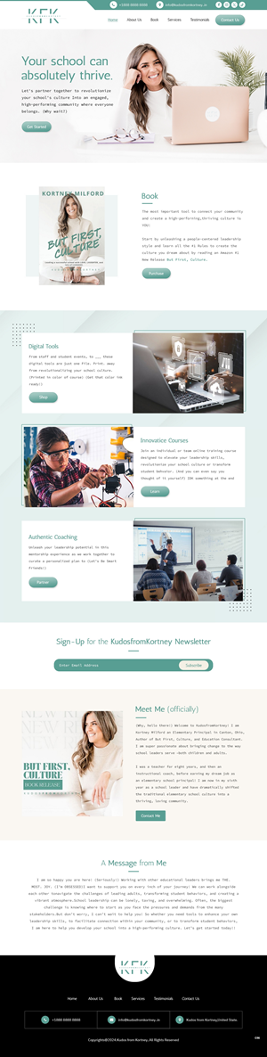 Web Design par pb pour KudosfromKortney  | Design #32140577
