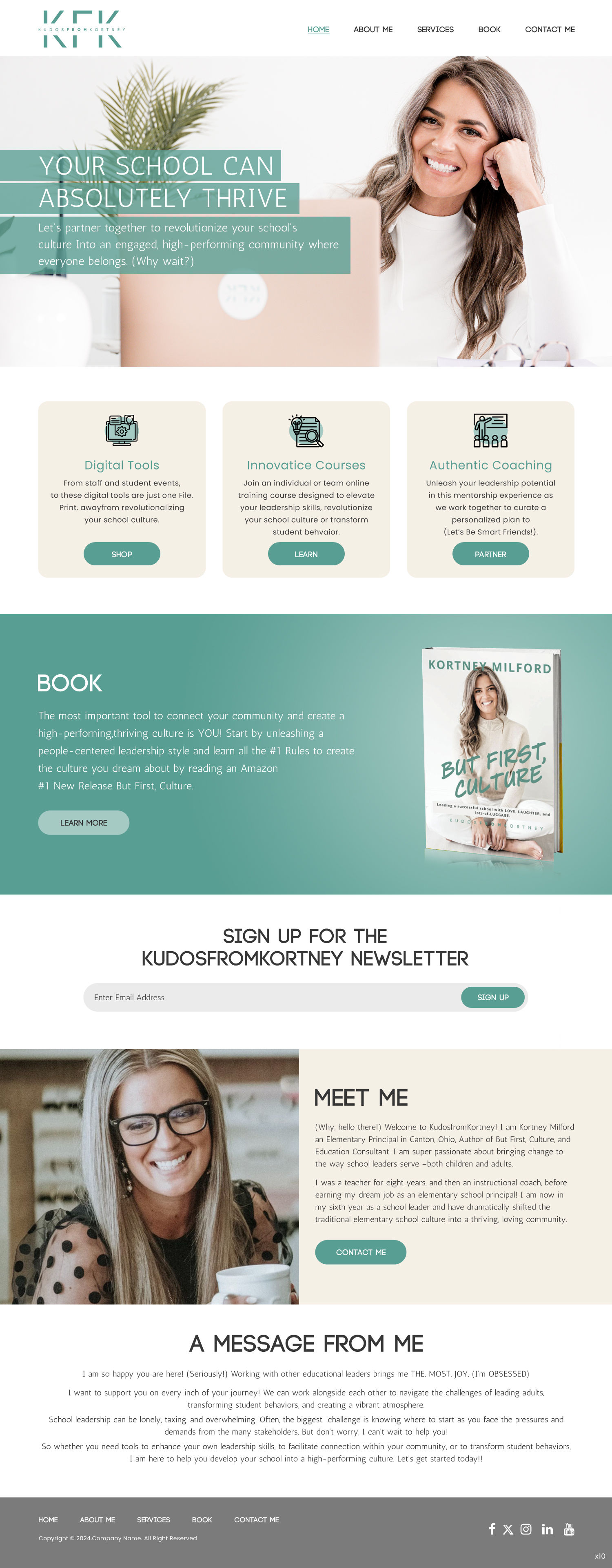 Web Design by pb for KudosfromKortney  | Design #32143176