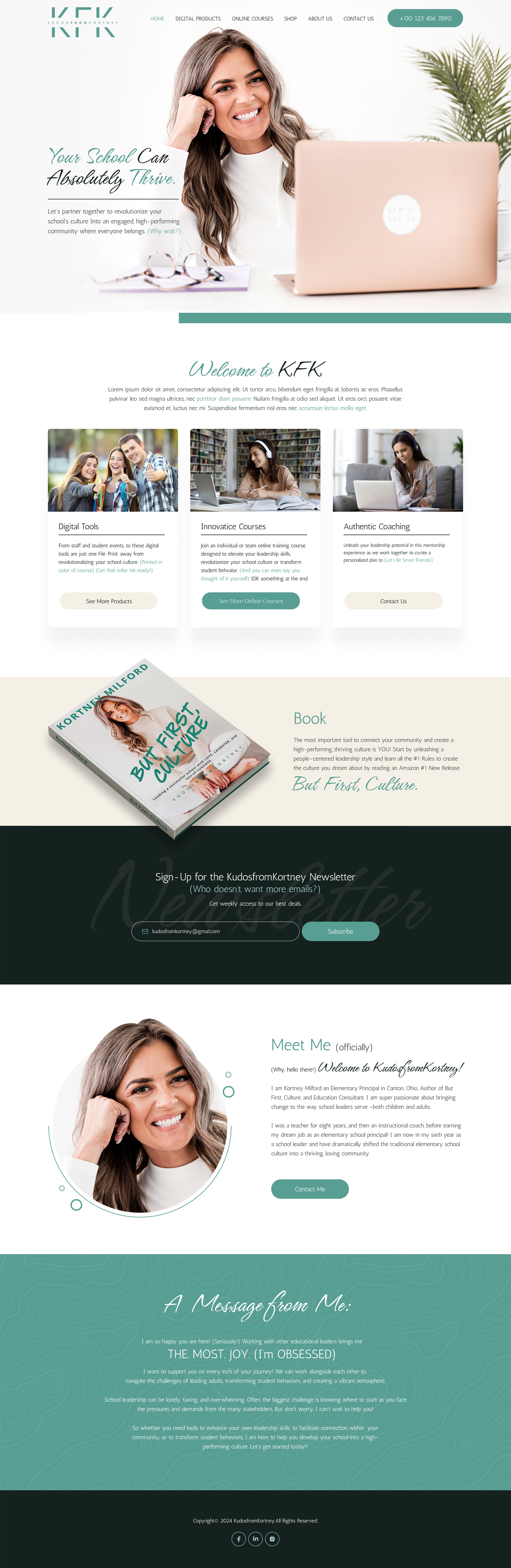 Web Design by Soma.Debnath for KudosfromKortney  | Design #32135539