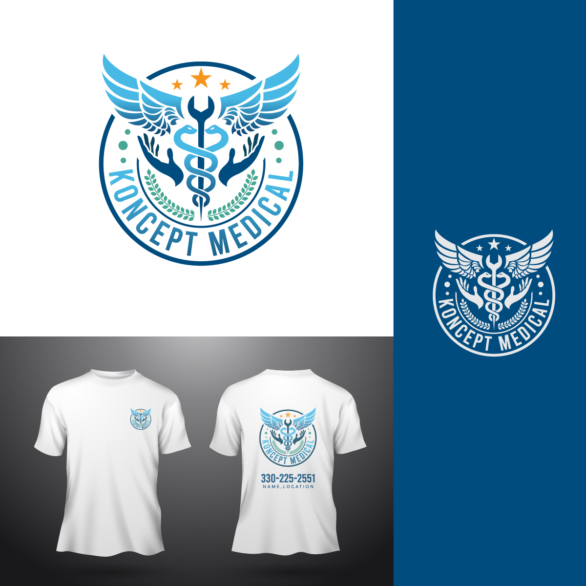 Logo Design by GOLDENCROWN for Koncept Medical, LLC | Design #32142918