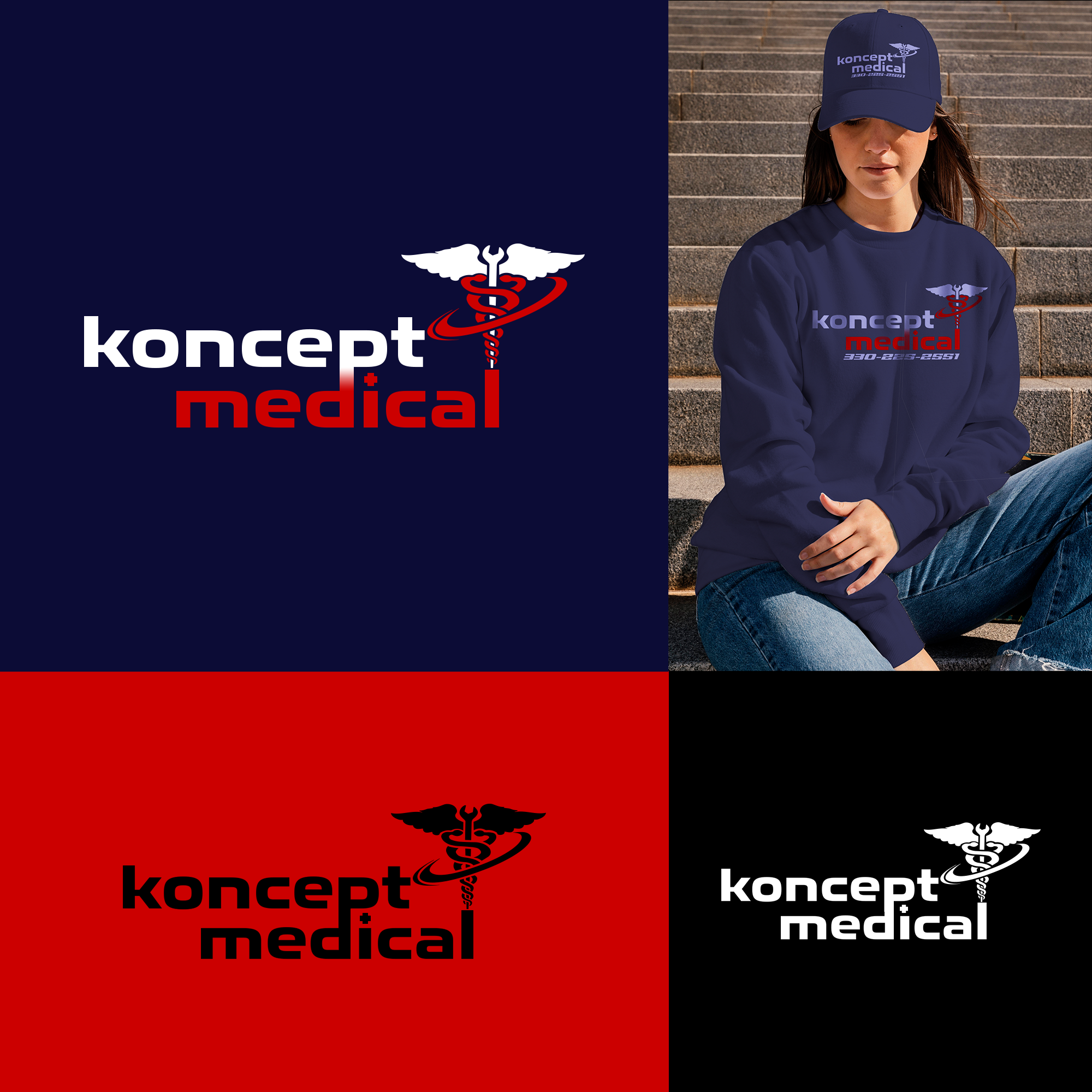 Logo Design by Darshan Dimension for Koncept Medical, LLC | Design #32154800